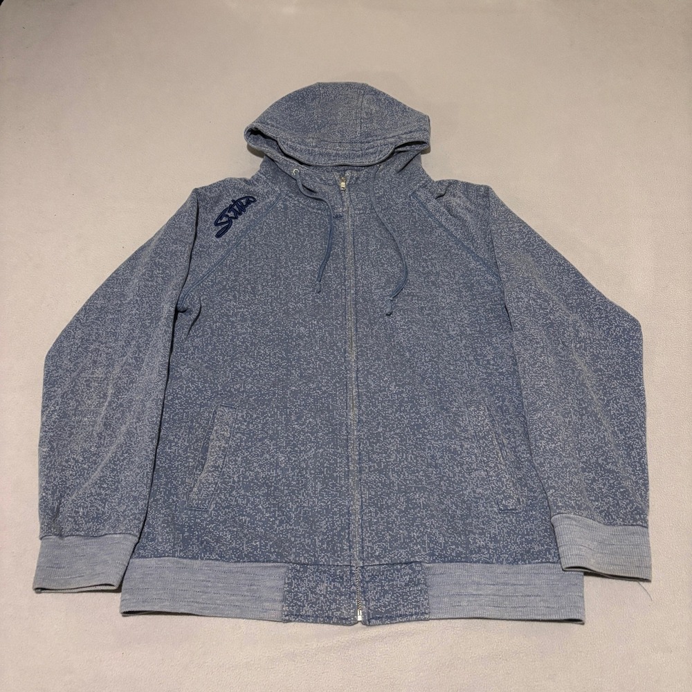 Sitka Mens Blue Marl Full Zip Hoodie Medium Vancouver Island Outdoorsy